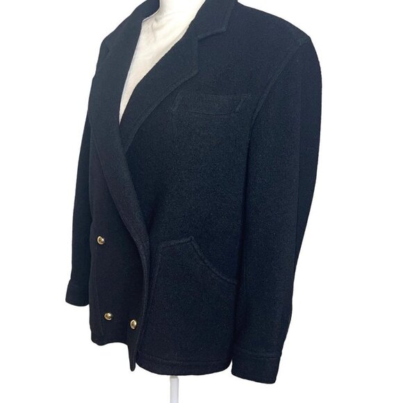 Takeo Nishida Maison De Mode Womens Jacket Black Size Medium Vintage Wool Blend - Picture 7 of 16